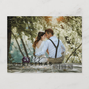 She said yes, Christmas Holiday Postcard