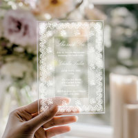 She Said Yes Elegant White Lace Bridal Shower