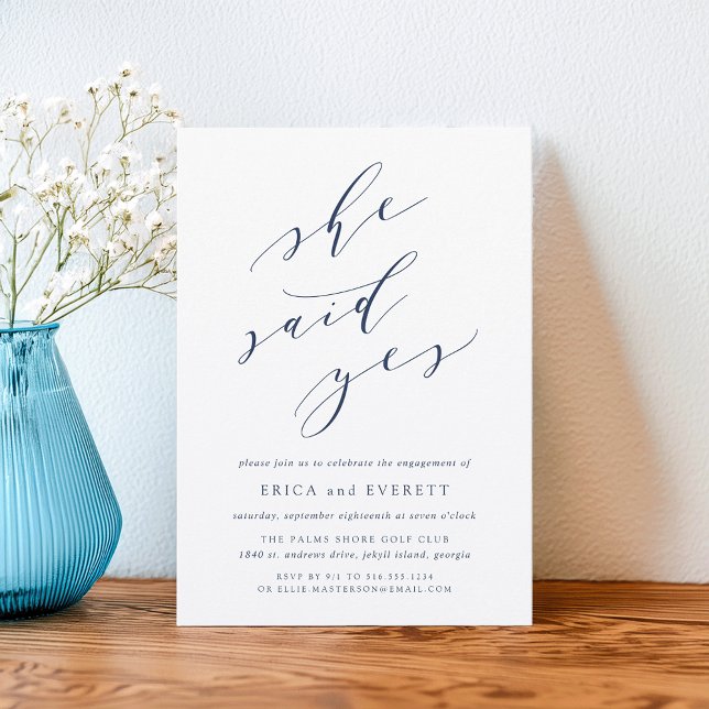 She Said Yes | Engagement Party Invitation (Creator Uploaded)