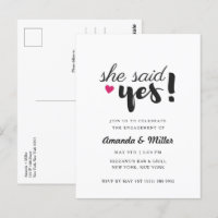 She Said Yes Engagement Party 