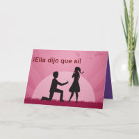 She said Yes, in Spanish