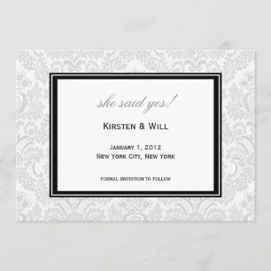 she said yes! invitation