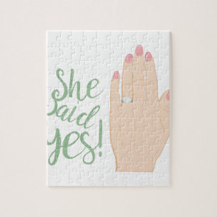 She Said Yes Jigsaw Puzzle