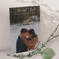 She Said Yes Script Typography Modern Minimalist