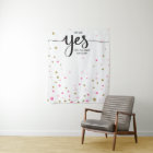 she said yes wedding photo Booth backdrop banner