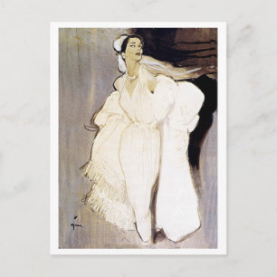 She sees her lover! Elegant, Romance, Vintage Postcard