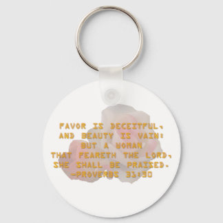 She Shall Be Praised Key Ring