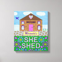 She Shed Woman Cave Garden Hut Personalised Name
