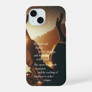 She Smiles at the Future Phone Case