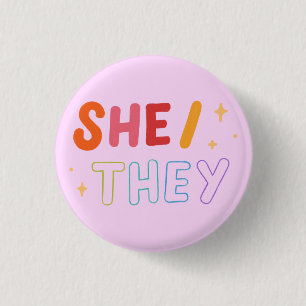 She/They Button