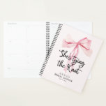 She Tying The Knot Bridal Shower Planner<br><div class="desc">She Tying The Knot Bridal Shower Planner. Matching items available.</div>