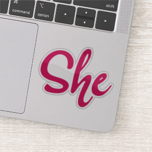 She Vinyl Sticker