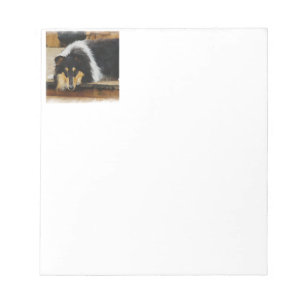 She Waits Tri Colour Collie Notepad