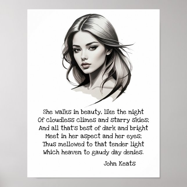 She walks in beauty  poster (Front)