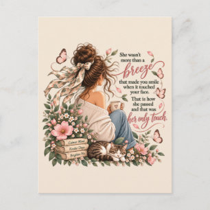 She Was More Than A Breeze Cosy Literary Quote Postcard