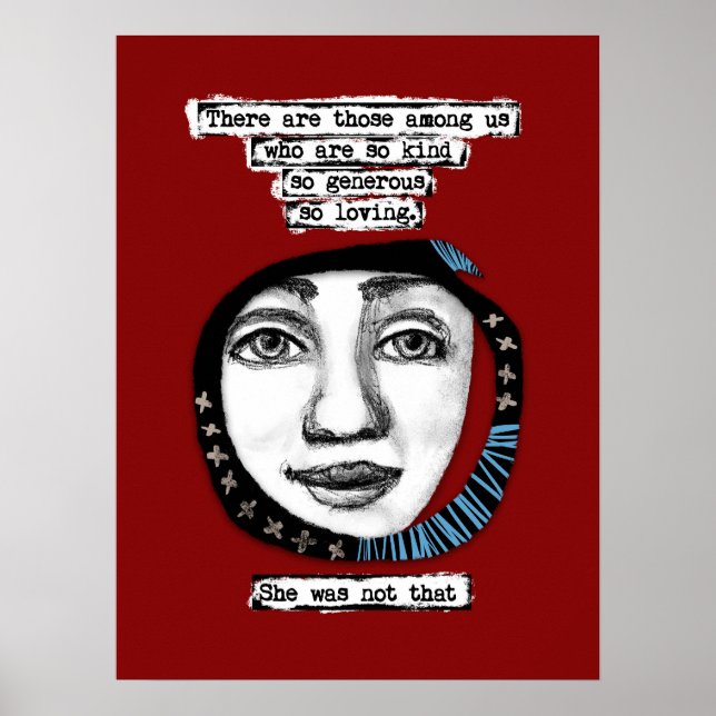 She Was Not That Poster Wall Art (Front)