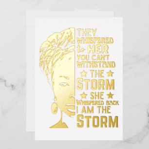 She Whispered Back I Am The Storm Strong Woman