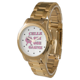 She Who Dares Wins French Saying Ladies Watch