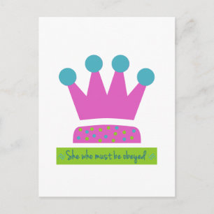 She Who Must Be Obeyed Postcard