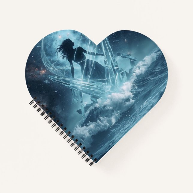 She Who Rises from the Crystal Sea Notebook (Front)