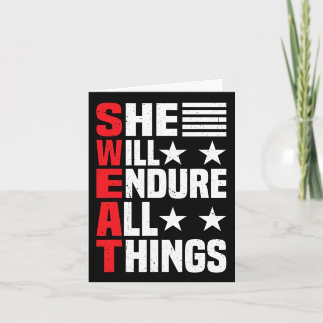 She Will Endure All Things 1  Card (Front)