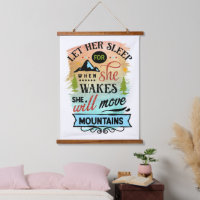 She Will Move Mountains Word Art  
