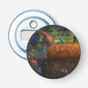 She Wore Blue Velvet Mix Media Art Bottle Opener