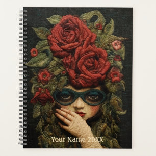 She Wore Red Roses Planner