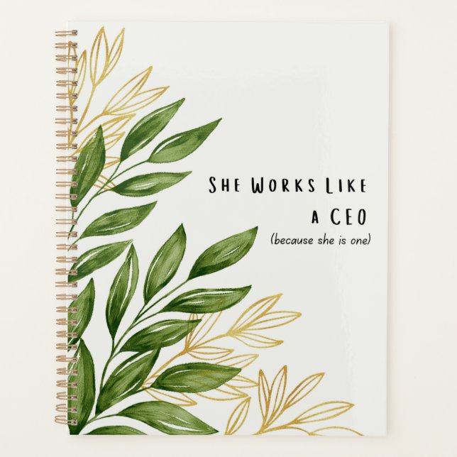 She Works Like A CEO - Daily Planner (Front)