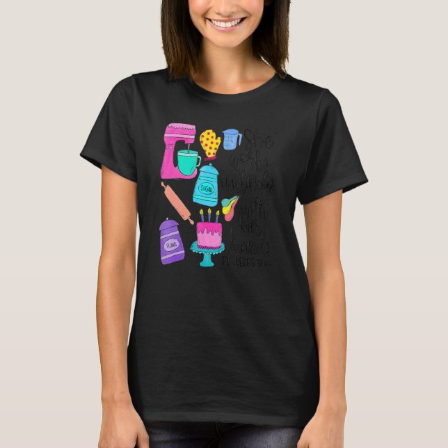 She Works Willingly With Her Hands Proverbs 3113 B T-Shirt (Front)