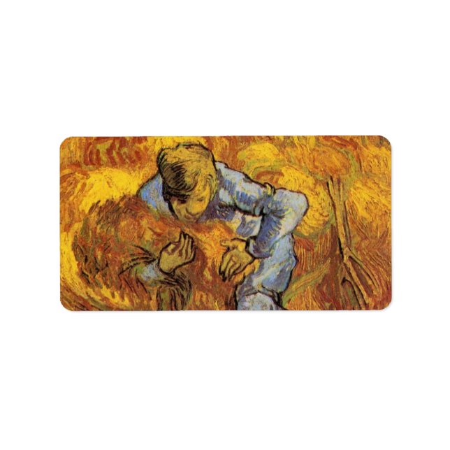 Sheaf Binder (after Millet) by Vincent van Gogh Label (Front)