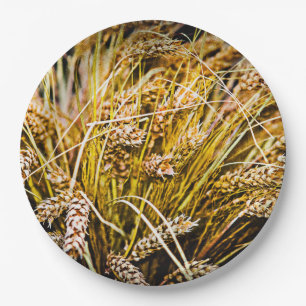 Sheaf Of Wheat - Thank You Paper Plate