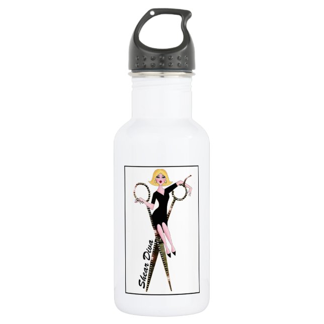 Shear DIVA - Hair Stylist DIVA 532 Ml Water Bottle (Front)
