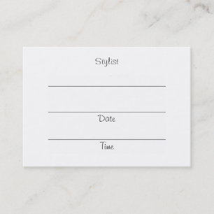 SHEAR DIVAS (red head) Appointment Cards/Chubby