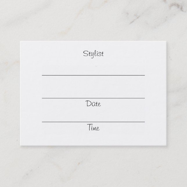 SHEAR DIVAS (red head) Appointment Cards/Chubby (Front)