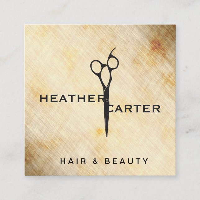 Shear Modern / Rustic Appointment Card (Front)