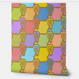 Shear Sheepish Colour Wallpaper
