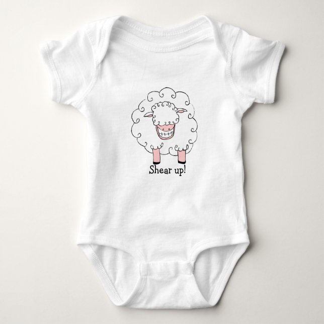 Shear Up! Baby Tee (Front)