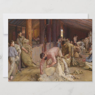 Shearing the Rams (Australian Art) (Tom Roberts) Card