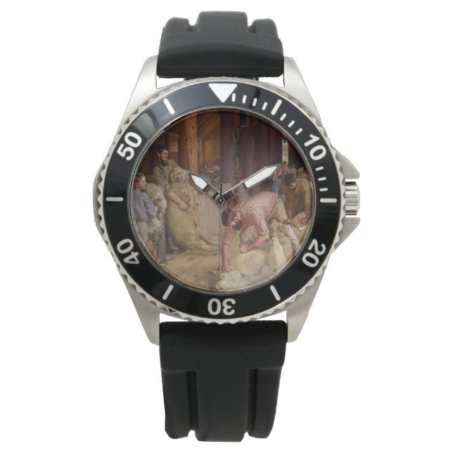 Shearing the Rams (Australian Art) (Tom Roberts) Watch (Front)