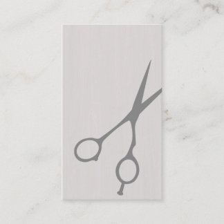 Shears Barber/Cosmetologist Business Card (Grey)