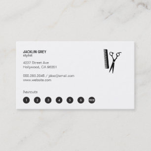 Shears & Comb (punch card 7)