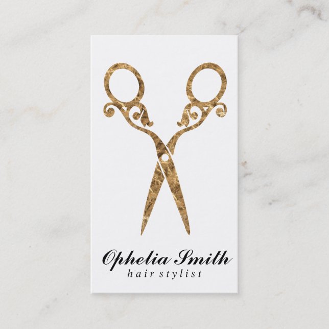 Shears | Ornate / Gold Business Card (Front)