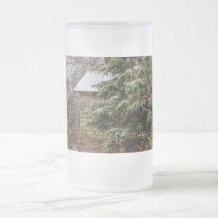 Shed Abandoned Frosted Glass Beer Mug