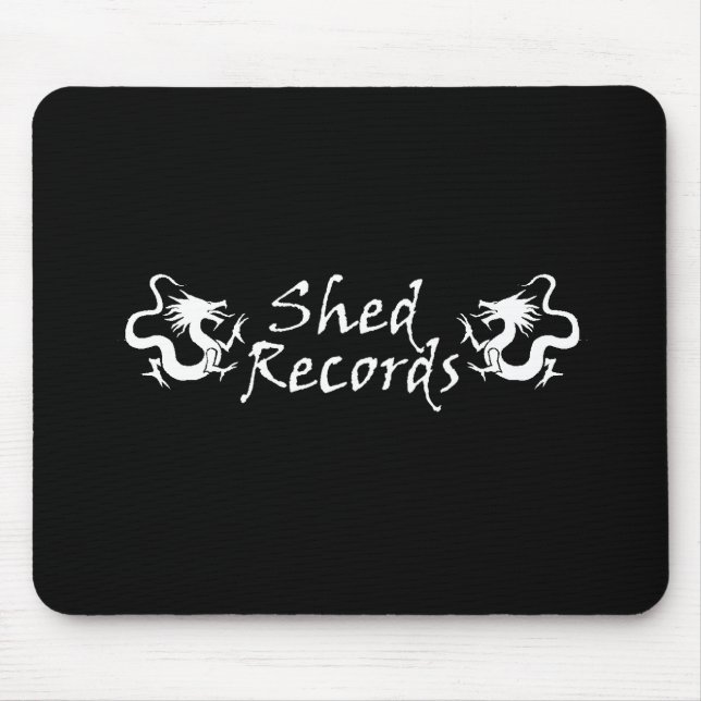Shed Records Mouse Pad - Black (Front)