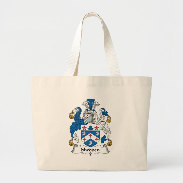 Shedden Family Crest Large Tote Bag (Front)