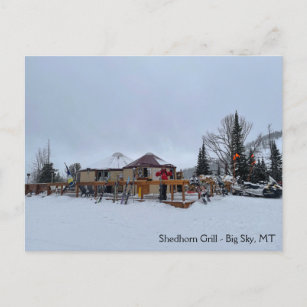 Shedhorn Grill Big Sky, MT Postcard