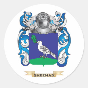 Sheehan Coat of Arms (Family Crest) Classic Round Sticker