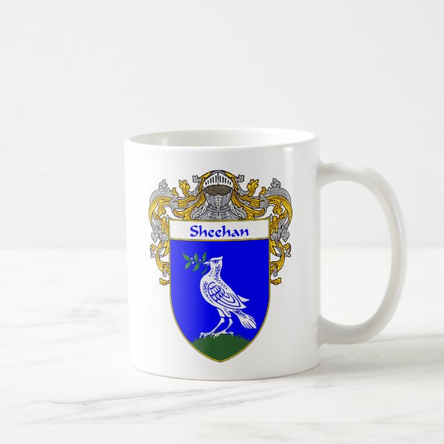 Sheehan Coat of Arms (Mantled) Coffee Mug (Right)