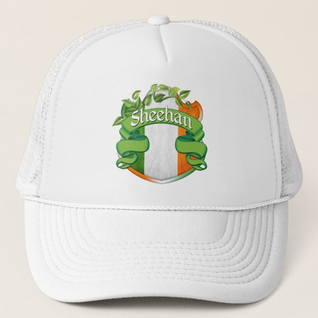 Sheehan Irish Shield Trucker Hat (Front)